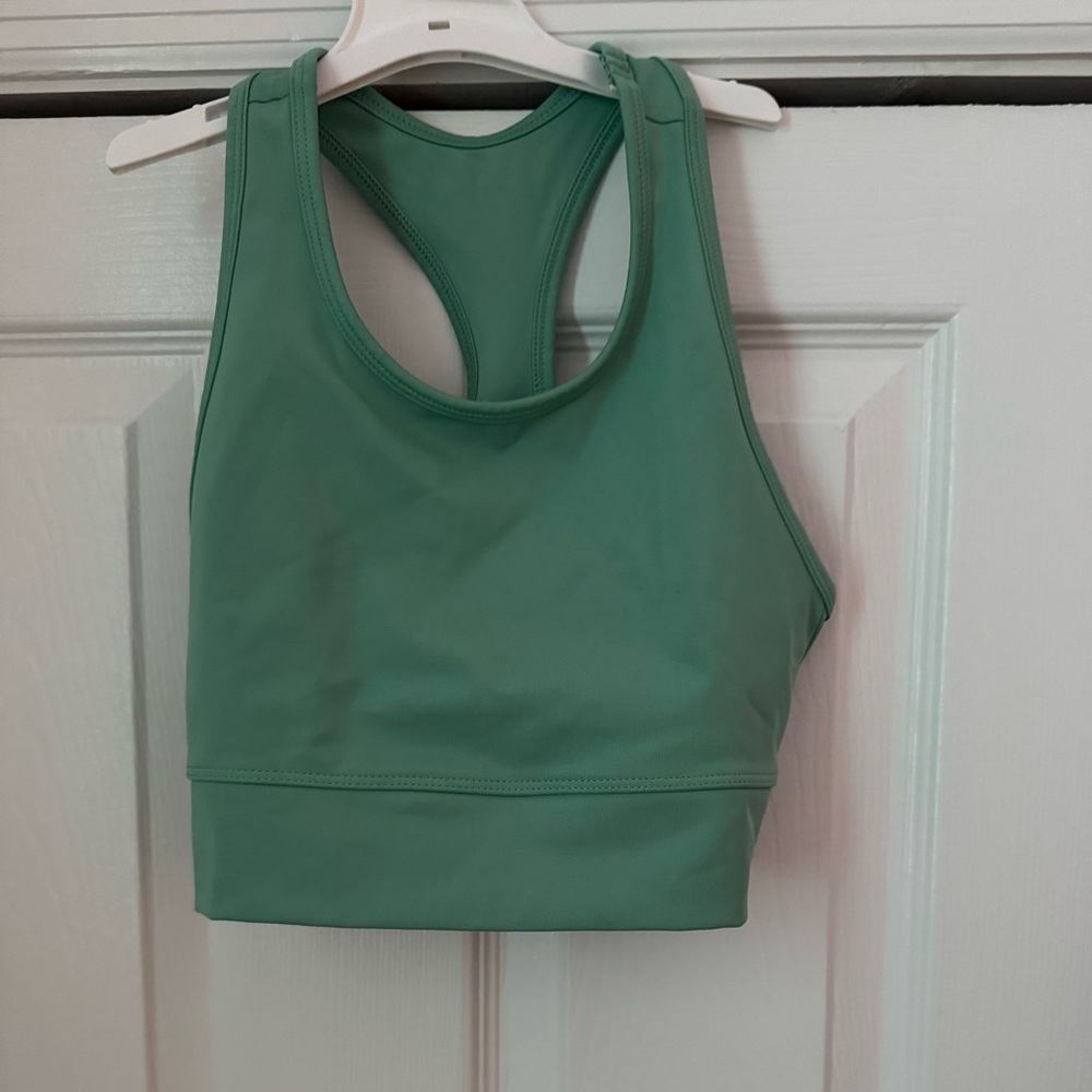 4/$12 Kids Green Racerback Sports Bra